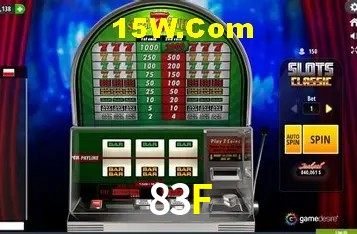Tela de boas-vindas e lobby de jogos do aplicativo 83F